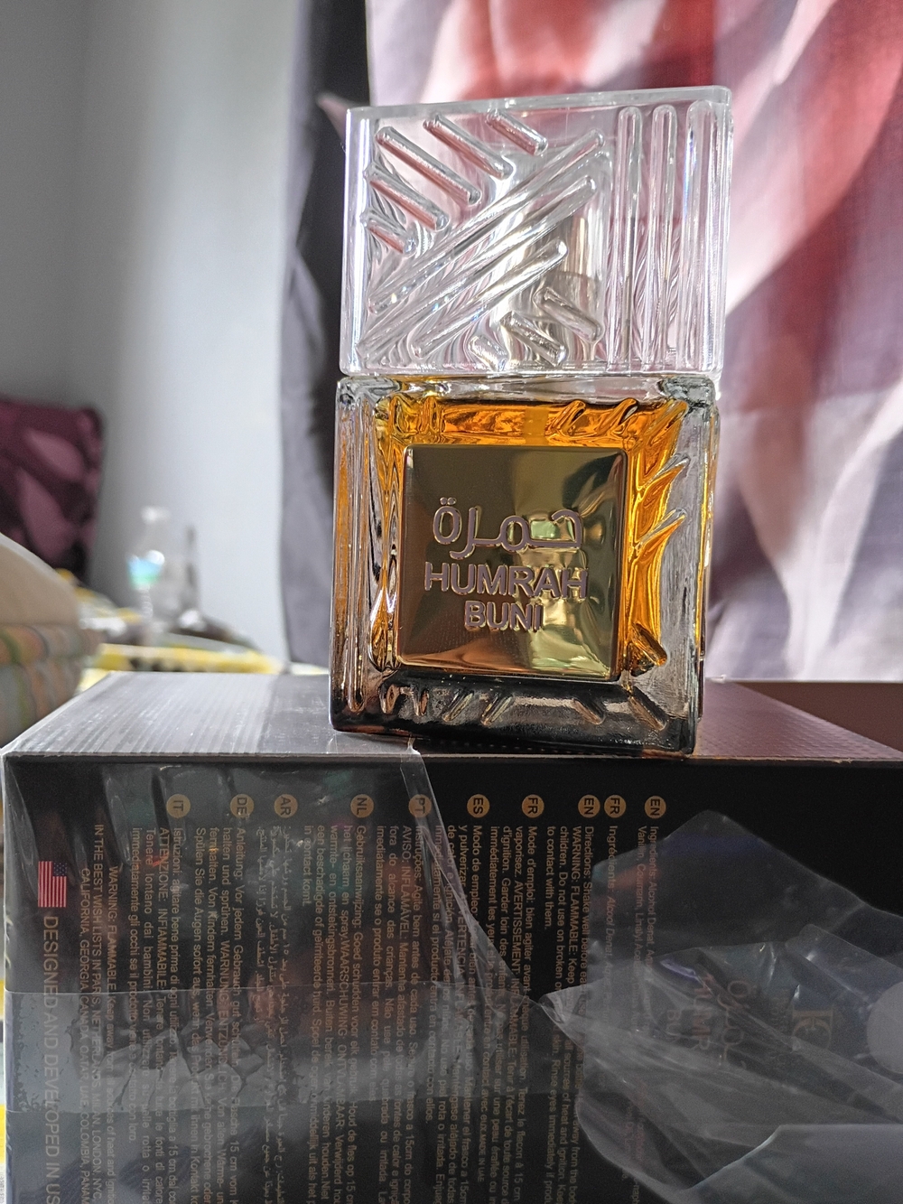 & Other Stories Glass Bottle Pendant Necklace - Clear and Amber
